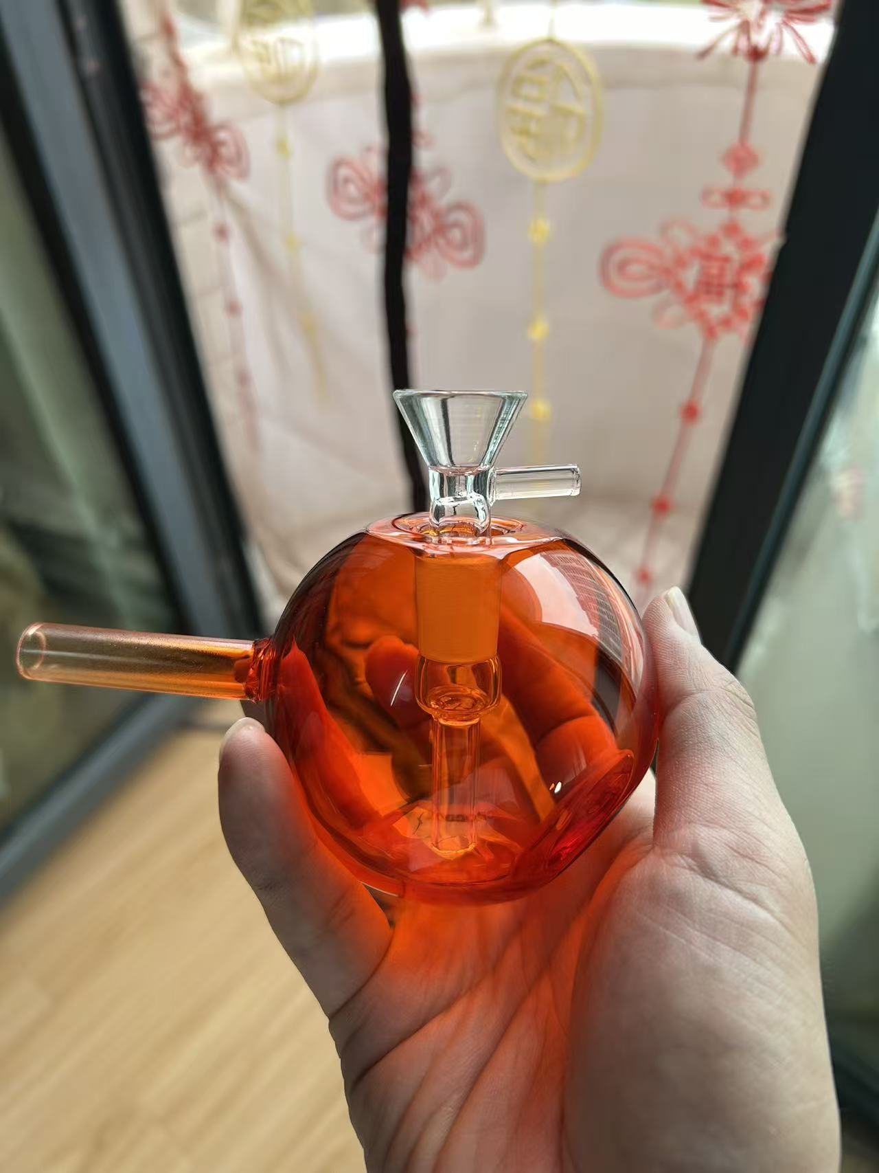 New Globe Water Pipe Glass Bong in stock